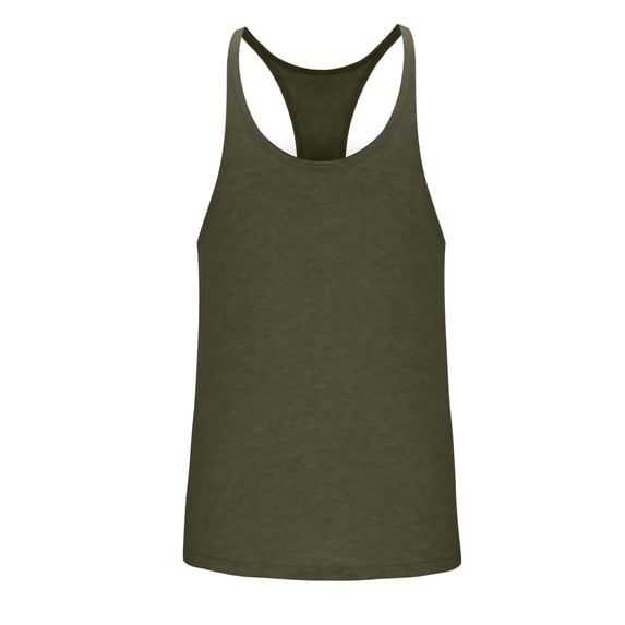 Eryao Mens Stringer Tank Tops Bodybuilding Quick Dry Athletic Workout T Shirts Y-Back Big and Tall Muscle Gym Fitness Tees 2026 Army Green,XXL
