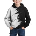 thumbnail image 1 of Eryao Teenager Hoodie Lightweight Printed Fall Winter Hoodies Casual Long Sleeve Pullover Sweatshirts with Pocket White,11 Years, 1 of 7