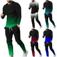 thumbnail image 1 of Eryao Vacation Sale Two Piece Sweatsuit for Men Novelty Gradient Long Sleeve Round Neck Shirts and Jogger Pants with Pockets Tracksuits 2025 Lightweight Casual Outdoor Loungewear,Hot Pink,S, 1 of 8