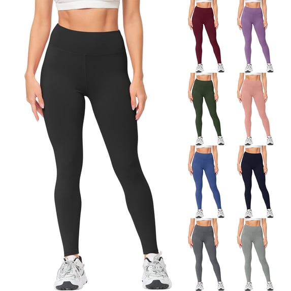 Eryao Womens Seamless Leggings High Waisted Tummy Control Yoga Pants Casual Lightweight Athletic Workout Pants,Blue XL