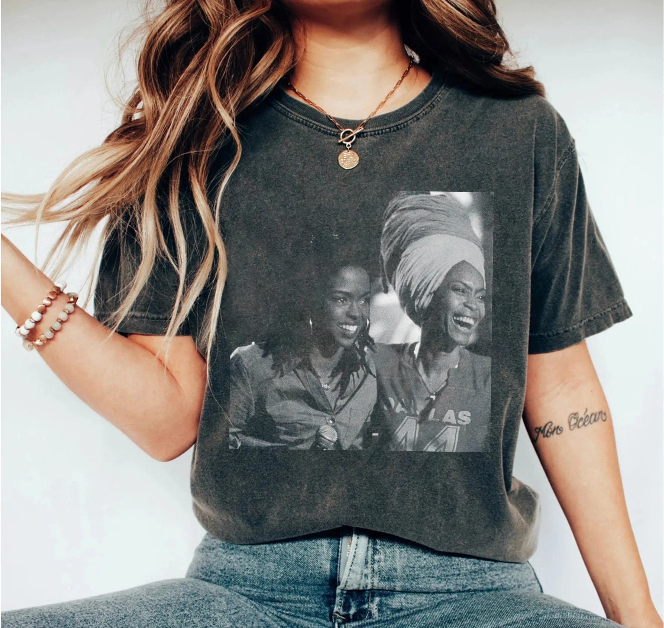 Erykah Badu ,Ms. Lauryn Hill shirt, 90s Erykah Badu shirt ,Graphic for ...