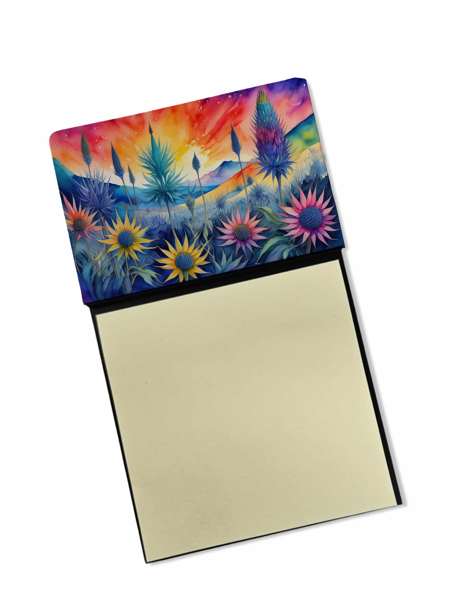 Eryngium in Color Sticky Note Holder 3.25 in x 5.25 in