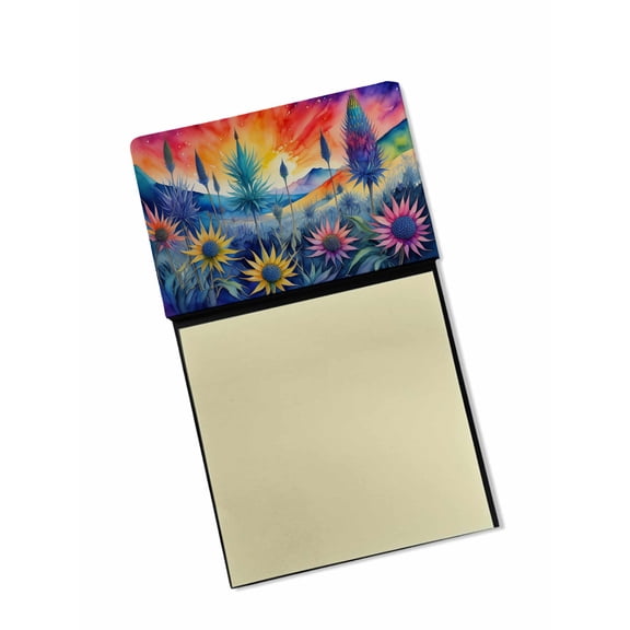 Eryngium in Color Sticky Note Holder 3.25 in x 5.25 in