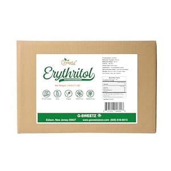 G-Sweetz Erythritol All Purpose Sweetener; Bulk Total Servings 1250; Zero Calorie Sweetener, Sugar-Free Substitute For Baking, Smoothies, Coffee; Low Carb Keto Diet Friendly Food | 5-KG (11-LB)