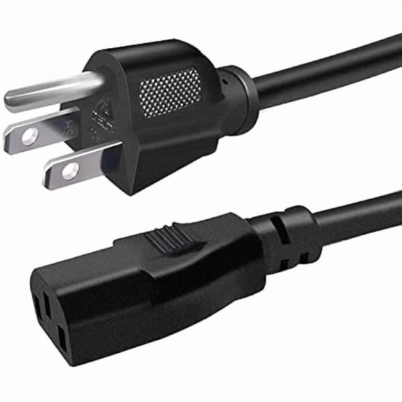 Eryueer 10Ft AC Power Cord 3 Prong 10A 250V 18AWG Replacement Cable NEMA 5-15P to C13 for Computer TV Monitor PC Laptop Printer M-I-038-3M