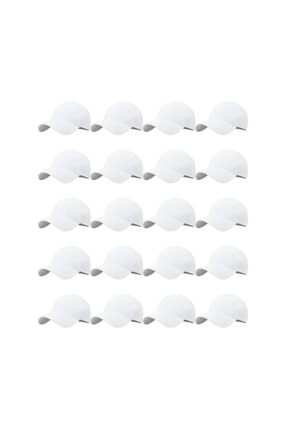 20 Pack Baseball Cap Blank Trucker Hats Bulk Wholesale Hats Adjustable Plain for Men Women