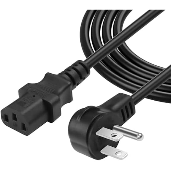 Eryueer 3.9FT 18AWG NEMA 5-15P to IEC 320 C13 Computer Power Cord,10A/250V, 3 Prong AC Power Cord Cable for TV, Computer, Printer, Radio, Monitor, Laptop and More