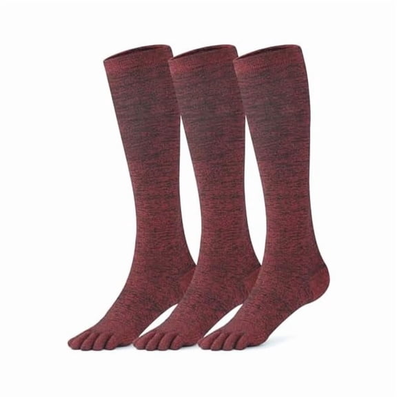 Eryueer 3 Pairs cool-max Compression Toe Socks for Women 15mmHg Circulation Support Socks for Athletic