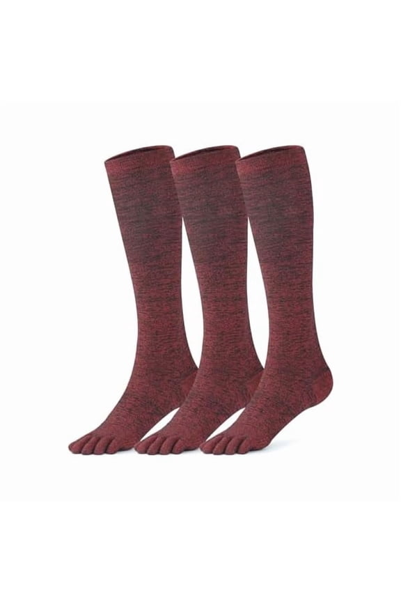 3 Pairs cool-max Compression Toe Socks for Women 15mmHg Circulation Support Socks for Athletic