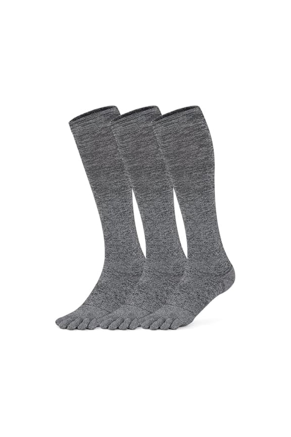 3 Pairs cool-max Compression Toe Socks for Women 15mmHg Circulation Support Socks for Athletic