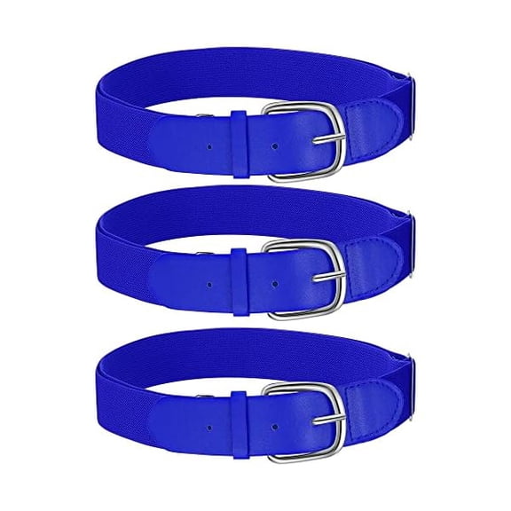 Eryueer 3 Pieces Adult and Youth Baseball Softball Uniform Belts, Adjustable Size Uniform Belt