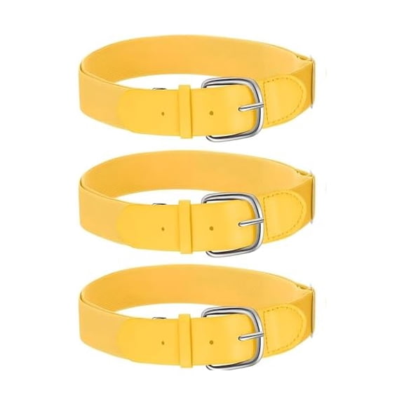 Eryueer 3 Pieces Adult and Youth Baseball Softball Uniform Belts, Adjustable Size Uniform Belt