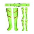 thumbnail image 1 of Eryueer Baseball or Softball Sock and Belt Combo Set 3 Pairs of Football Baseball Socks with Belt for Youth Adult Girl Boy, 1 of 1