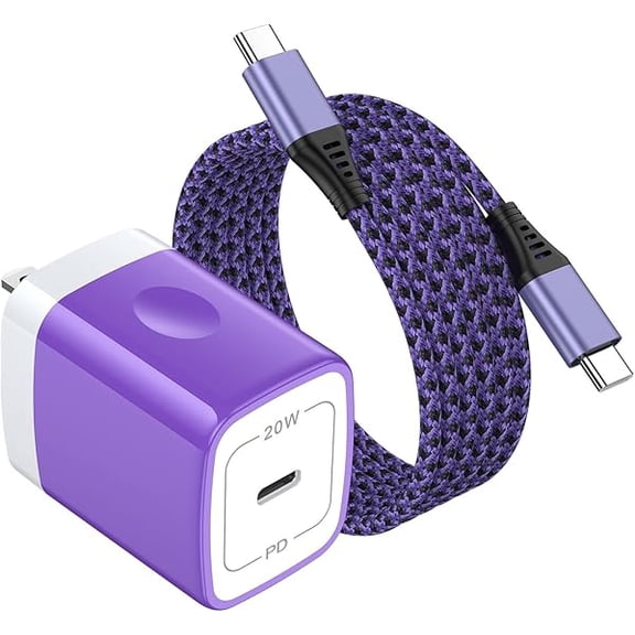 Eryueer Compatible with iPhone 16e 17e 17 Pro Max Air, Wall Charger Block Charging Plug Power Adapter Compatible with iPhone 16e, Fast Phone Charger for 16, 16 Pro Max, 16 Pro, 16 Plus, 15, USB C Box