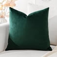 thumbnail image 1 of Eryueer Luxury Velvet Cushion Covers Super Soft Decorative Square Throw Pillow Covers Case Cushion Covers for Sofa Couch Bedroom Car Decor 40x40cm Army Green, 1 of 1