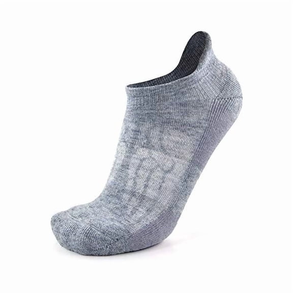 Eryueer Merino Wool Compression Support Ankle Running Hiking Socks for Men Women, Soft Thick Cushion Tab Socks 3/6 Pairs
