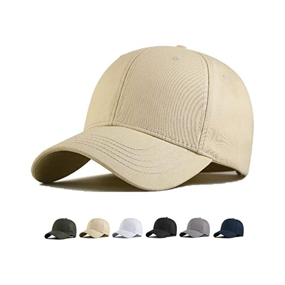 Eryueer Oversize Baseball Cap XXL Big Head Hats for Men Large Head Hats Dad Hat Adjustable 23.6"-26.8"