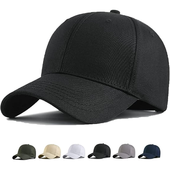 Eryueer Oversize Baseball Cap XXL Big Head Hats for Men Large Head Hats Dad Hat Adjustable 23.6"-26.8"