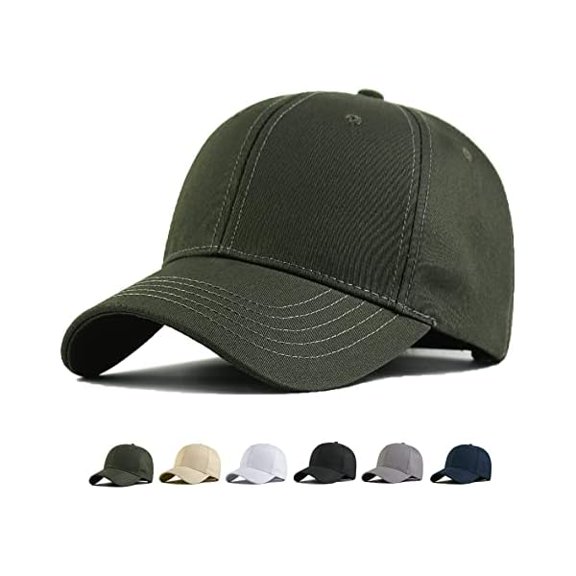Eryueer Oversize Baseball Cap XXL Big Head Hats for Men Large Head Hats Dad Hat Adjustable 23.6"-26.8"