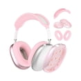 thumbnail image 1 of Eryueer Silicone Case Cover compatible with AirPods Max Headphones, Clear Bow Floral Soft TPU Ear Cups Cover/Ear Pad Case Cover/Headband Cover compatible with AirPods Max (2024/2020), Pink, 1 of 1