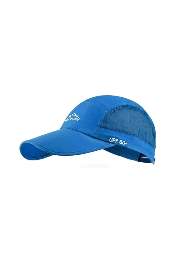 Unisex Baseball Cap UPF 50 Unstructured Hat with Foldable Long Large Bill