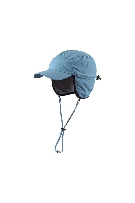 Waterproof Men's Winter Hats with Visor Warm Fleece Lined Baseball Cap Earflaps Trooper Trapper Hat for Men