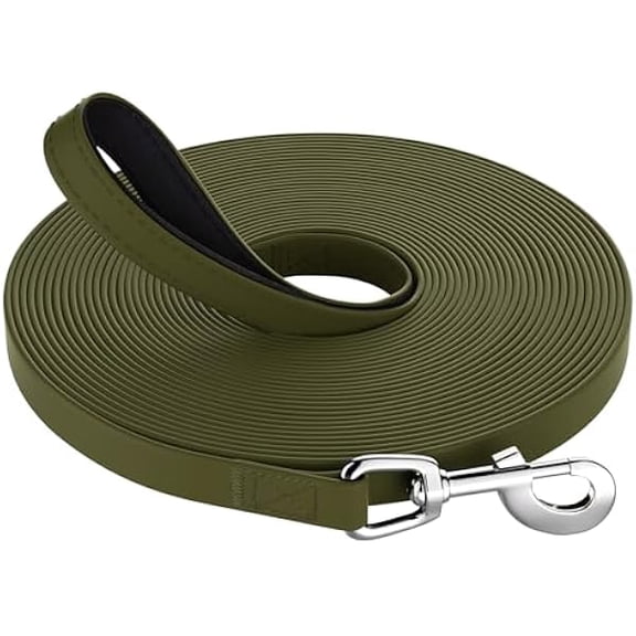 Eryueer Waterproof Training Lead for Dogs, 10M/33FT Extra Long Line Dog Lead with Soft Padded Handle, Training Leads Leash for Recall & Obedience for all Sized Dogs, for Swimming Walking Playing
