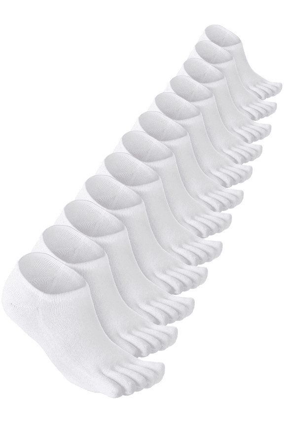 Women Toe Socks Cotton Ankle No Show Low Cut Socks with Toes for Women Men Running Athletic