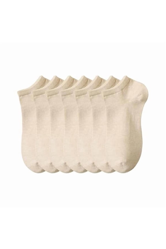 Womens Ankle Socks Cotton No-Show Comfortable Low-Cut Liner Kraft Paper Gift Box Size 6-9