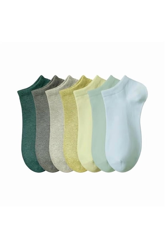 Womens Ankle Socks Cotton No-Show Comfortable Low-Cut Liner Kraft Paper Gift Box Size 6-9