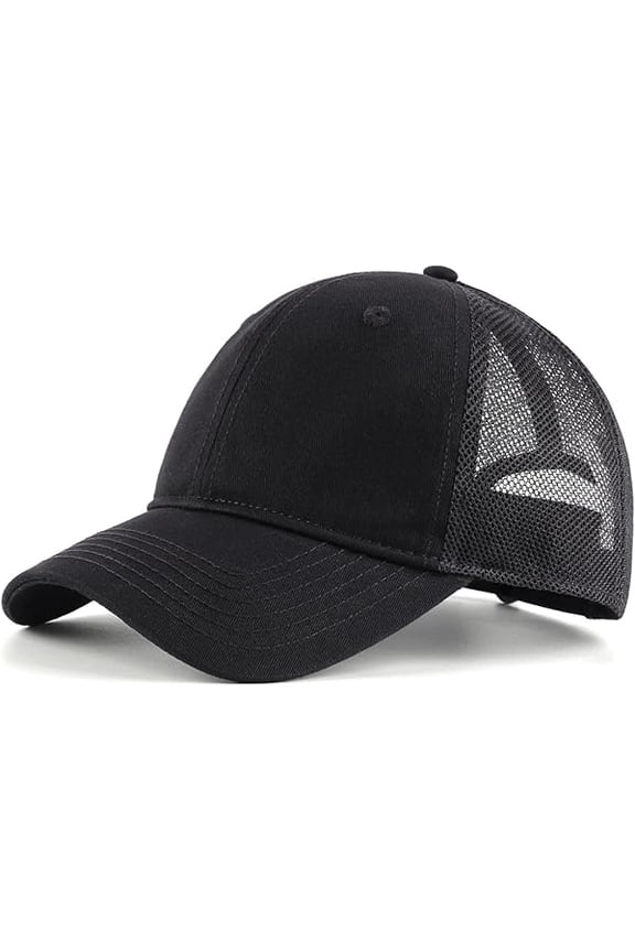 XL XXL Oversize Baseball Cap, 100% Cotton Adjustable Dad Hat for Big Heads 23.5"-25.5", Soft Crown Large Size Cap