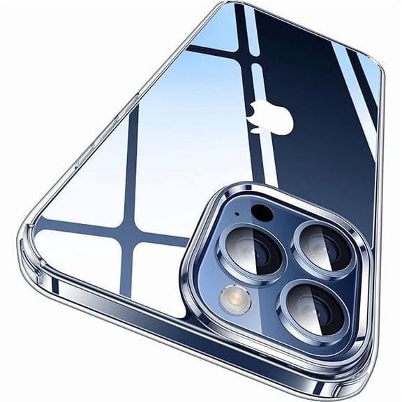 Eryueer for iPhone 15 Pro Case Crystal Clear, [Never Yellow Technology] [Military-Grade Protection] Transparent Slim Cover Women Men for iPhone 15 Pro Phone Case 6.1 inch, Clear