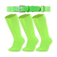 thumbnail image 1 of EryueerYouth Elite Baseball/Softball Socks & Belt Combo (3 Pairs of Socks with 1 Belt), 1 of 1