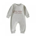 thumbnail image 1 of Esaierr 0-18M Newborn Baby Girl Outfits Newborn Baby Girls Romper Newborn Baby Girl Onesie Long Sleeve Valentine's Day Heart-Shaped Print, 1 of 5