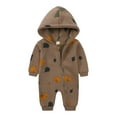 thumbnail image 1 of Esaierr 0-24 Months Boys Girls Zipper Hooded for Infant Baby,Fall Winter Bodysuit Clothing,Long Sleeve Jumpsuit Romper Outfit Fleece Clothes, 1 of 9