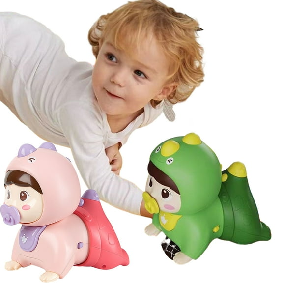 Esaierr 0-3 Years Old Baby Early Learning Toys,Boys Girls Dinosaur Crawling Electric Toys,Toddler Educational Brain Early Learning Toys,Enlightenment Multifunctional Toys