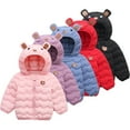 thumbnail image 1 of Esaierr 1-5Y Boys Girls Winter Warm down Cotton Coats for Kids Baby Thickened Puffer Coats Ears Hooded Cotton Outerwear, 1 of 9