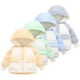 thumbnail image 1 of Esaierr 1-7T Girls Boys Puffer Down Coat Jacket for Baby Toddler Winter Warm Windproof Outerwear Padded Hooded Casual Snow Jacket with Zippers, 1 of 8