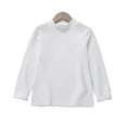 thumbnail image 1 of Esaierr 10M-10Y Boys Girls Long Sleeve Shirt Tops for Baby Toddler Kids,Solid Color Undershirts,Fall Winter Knit Top, 1 of 5