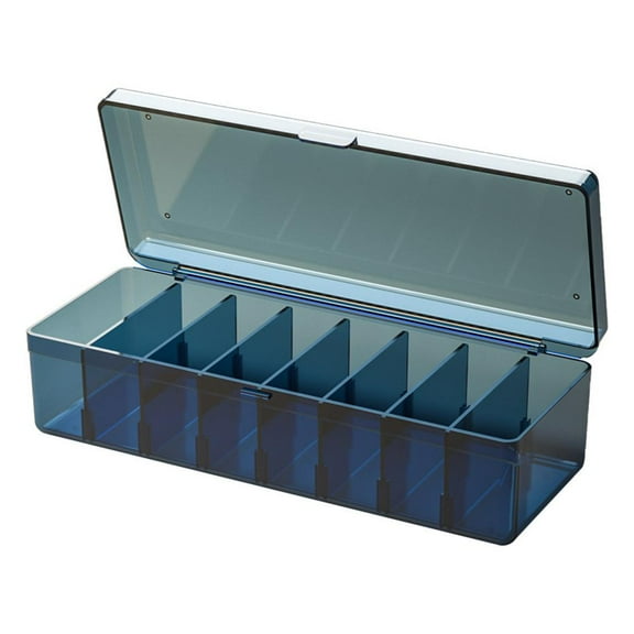 Esaierr 10X3X2in Data Cable Storage Box Clear removable compartmentalized Wire Organizer