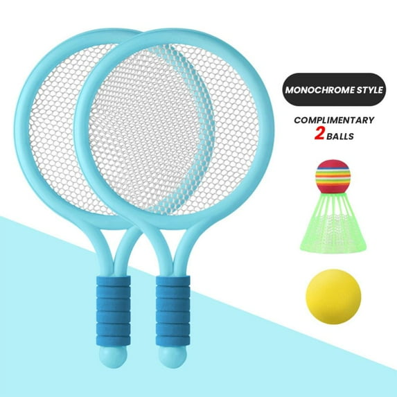 Esaierr 15X9inch Kid Tennis Racquet Beginner Badminton Racket / Plastic child Racquet for Children Toddlers Outdoor Toy