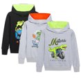 thumbnail image 1 of Esaierr 2-12 Years Boys Girls Dinosaur Print Hooded Sweatsuit for Unisex Kids,Fall Winter Loose Sweater Coats,Hoodie Sweatshirt Pullover Jacket, 1 of 9