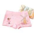thumbnail image 1 of Esaierr 2-12 Years Girls Underwear Boxer Briefs for Toddler Kids Soft Cotton Cartoon Print Shorts Baby 5PCS Girls Underwear Briefs, 1 of 7