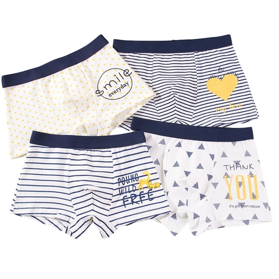 Esaierr 2-12T Toddler Kids Boys Cotton Boxer Underwear the Four Seasons Soft Briefs Breathable Four Corners Shorts 4-Pack