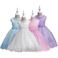 thumbnail image 1 of Esaierr 2-12Y Girls Princess Dress for Kids Toddler Baby Tulle Bridesmaid Dress Wedding Dance Party Pageant Communion Princess Gowns Sleeveless Formal Dresses, 1 of 7