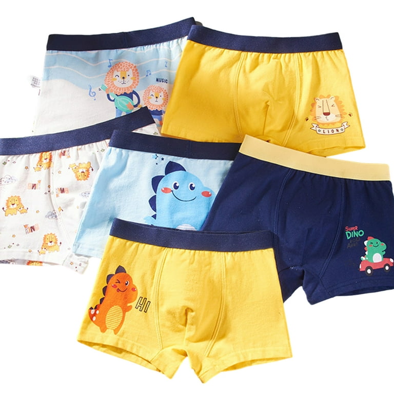 Esaierr 2-14Y Kids Baby Boys Cotton Underwear Panties Toddler Cartoon  Undies Big Boys Soft Boxers Cute Boxer Briefs 4 Pack 