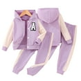 thumbnail image 1 of Esaierr 2-8 Years Boys Girls Hoodie Sweatshirt 2PCS Set for Kids Toddler,A-Line Jacket Tops Hooded Sweatsuit,Jogger Pants Casual Outfits,Long-Sleeved Color Collision Clothes, 1 of 9