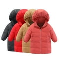 thumbnail image 1 of Esaierr 2-8Y Kids Baby Girls Boys Winter Down Coat Lightweight Down Jacket Unisex Toddlers Thickened Windbreaker Mid-Length Puffer Overcoat, 1 of 5