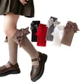 thumbnail image 1 of Esaierr 2 Pairs Girls Knee High Socks for Kids Cute Calf Socks Girls Bow Princess Socks Cotton Mid-Calf Socks, 1 of 9