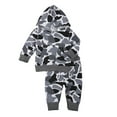 thumbnail image 1 of Esaierr 2PCS Newborn Baby Boys Sweatshirt Spring Fall Outfits Baby Hoodie Camouflage Printed Sweatsuit Sweatpants Set Clothes for 2-24 Months, 1 of 8